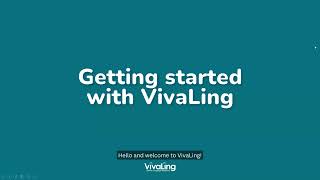 How to get started with VivaLing