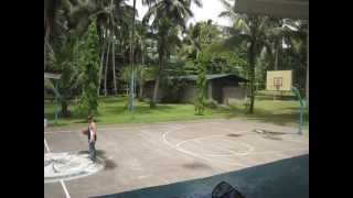 One Hand,Behind The Back Half Court Shot