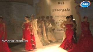 Bollywood actress Shraddha Kapoor on ramp for Gaurav Gupta Collections
