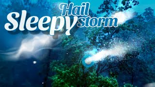The sleepy, relaxing white noise of a hailstorm in the Wisconsin woods