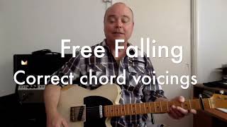 Free Fallin'  Tom Petty: Correct Chord Voicings