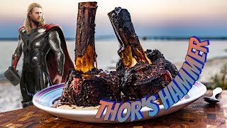 Smoked Thor's Hammer Beef Shanks with Black Truffle Umami Polenta | Mackinac City, Michigan