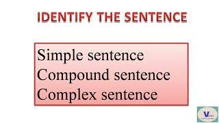 Simple, Compound, Complex Sentence(tamil) -  Identify the sentence