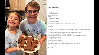Cooking with Caleb-Fridays At Four #55 - Easy to make Brownies