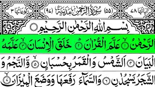 Surah Ar-Rahman (Full Arabic Text) | Abdul Rahman Al-Sudais | Surah Rahman Shaikh Sudais | Epi 025