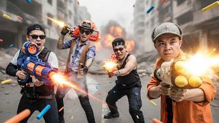 LTT Game Nerf Guns : Hero SEAL X Tactical Ops Against Crimson Talon Crime Group Using Nerf Guns