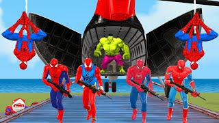 Game playing Spider Man rescues Spider Bride from Avengers Venom vs Joker vs Game Superman 2
