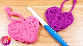 Valentinstagsidee ❤️ Herz Schlüsselanhänger Häkeln ❤️ DIY Geschenkidee