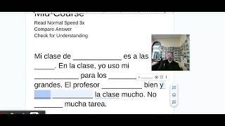 Spanish Practice: Dictation 2 - Level 1