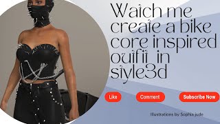 How to make a bike core leather outfit in style3d