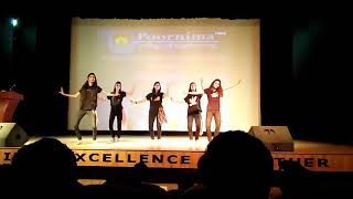 Beautiful girl dance at Poornima College of Engineering Jaipur
