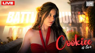 Fun gameplay with cookiee only members gameplay PLAYING BGMI 4.3 UPDATE 💕 #bgmilive @CookieeisLive🔴🔥