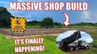 We Have Officially BROKE GROUND On Our New Shop!