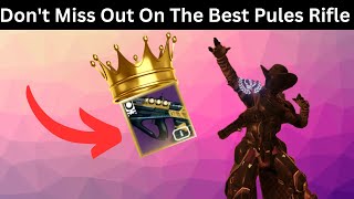 The Best Pulse Rifle In The Game Is Coming Back, Don't Miss it! - Destiny 2