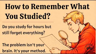 How to Remember What You Studied? || Memorize Fast and Easily || Improve Your English Fluency ✅️