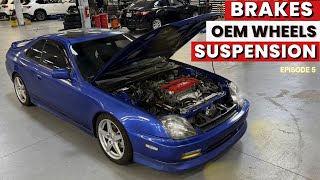 Our Budget Honda Prelude Project Gets Front Suspension & Brake Overhaul + Refreshed RSX-S Wheels!