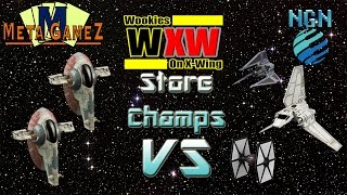 X-Wing Store Champs (Gamezilla 2016) | Game 7 - Firespray (x2) vs Lambda / Phantom / TIE F/O