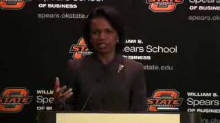 Condoleezza Rice in Oklahoma, talking about the issues. (2)