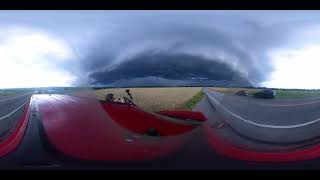 360 4K (Equilibrium Timelapse): Central PA Severe Thunderstorm Shelf Cloud, Hail 7/13
