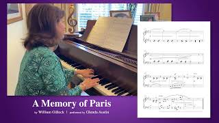 A Memory of Paris (Piano Solo by William Gillock) - Performed by Glenda Austin