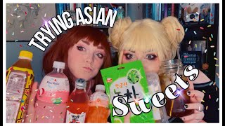 TRYING ASIAN SWEETS FOR THE FIRST TIME || Uraraka x Toga (BNHA)