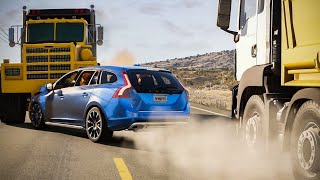 Realistic Car Crashes and Overtakes (05) - BeamNG Drive
