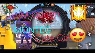 AWM Queen | Free fire montage | abusanta montage | free fire | sharu gamer |  rech 1k subscriber