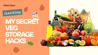 How I Store Vegetables to Stay Fresh for Longer #vegetablestorage #kitchenhacks #freshvegetables 