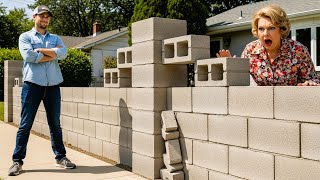 HOA Karen Cut Down My Hedges — So I Replaced Them With a Cinder Block Fortress!
