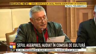 Seful Agerpres audiat in Parlament