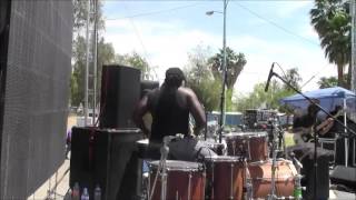 Reggae Drummer Dyrol(Chops) Randall Sound check with THE ORIGINAL WAILERS..
