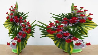 How to Arrange a Two-Tiered Carnation Vase in an S-Shape to Last Longer