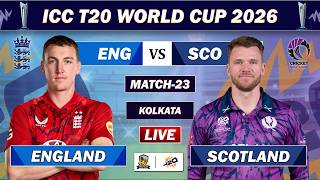 ENGLAND vs SCOTLAND ICC T20 WORLD CUP MATCH 23 LIVE COMMENTARY | ENG vs SCO LIVE