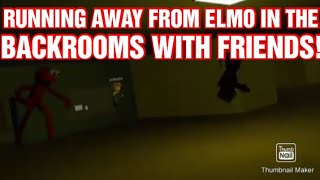 RUNNING AWAY FROM ELMO IN THE BACKROOMS! w/@MrBreadVr313 @jellyfishjam000 And Others! (Rec Room)
