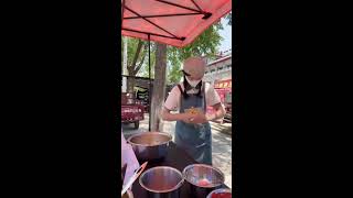 🍜 LIVE: Chinese Shredded Chicken Cold Noodles – Street Mixing Action & Real-Time Flavor Splash!