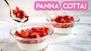 Coconut Panna Cotta with Strawberries! A Simple Dessert | Sweet Tuba