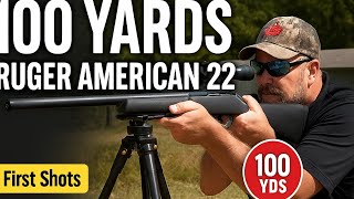 First Shots: Ruger American 22lr @ 100 Yards Plinking