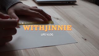 my life living in Jeju Island: First time DIY book binding, Korean lesson ,Silent vlog withjinnie