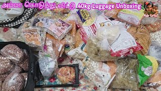 🌟 Unboxing 40kg Luggage what my mom gave me 🧳 Luggage From India to Dubai #viral #malarkarthick #4k