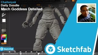 Mech Goddess Detailed