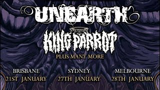 Unearth in Australia at Borderline Destruction Fest January 2023