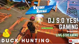 It's Like Duck Hunt - Getting Victory Royale in Fortnite Zero Build - Live Stream - Host Dj S.O Yes!