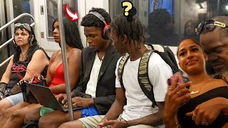 Blasting Inappropriate Music on New York Subway