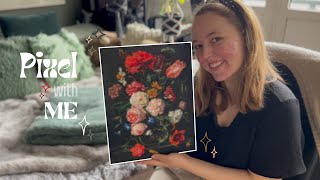 create pixel art with me 🌹✨ | crafting series 05