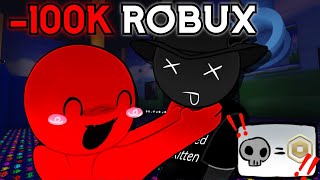 How I Lost 100,000 Robux In A SINGLE Forsaken Stream...