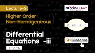 lecture 9 higher order non-homogeneous differenti