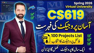 BEST Cs619 Final Project Easy List 2026 ||#cs619 fyp pdf list VU Project SELECTION TIPS 