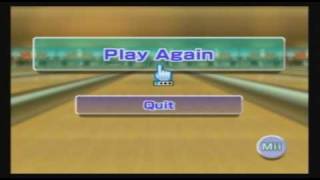 Wii Sports Resort Bowling - 27 Consecutive Strikes (Including Back-to-Back 300's)