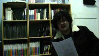 Gonzalo Del Rosario leyendo "Gasolina"