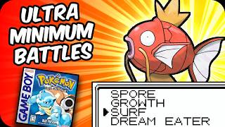 Ad Free: How OP is Magikarp with a God-Tier Moveset?  Ultra Minimum Battles, Pokemon Red/Blue